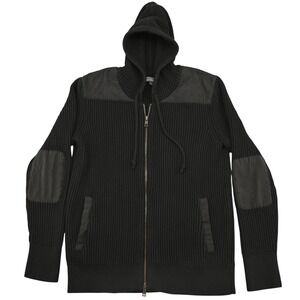 100% Cotton LL Bean Signature Men L Rare Archival Full Zip Hooded Sweater Jacket